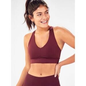 FABLETICS | All Day Every Day‎ Bra in Black Cherry Sports Bra Sz. Small